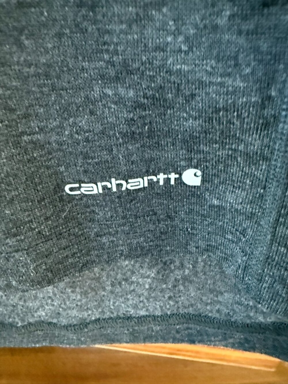 Carhartt Force Gray Performance Long Sleeve Shirt Size Large Moisture Wicking - Picture 4 of 6